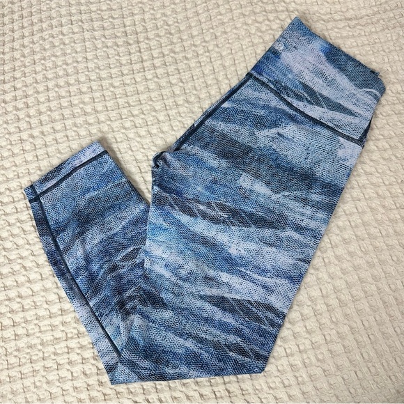 LULULEMON ATHLETICA Wunder Under High Rise Tight Legging Mesh Scape Multi - Picture 16 of 17